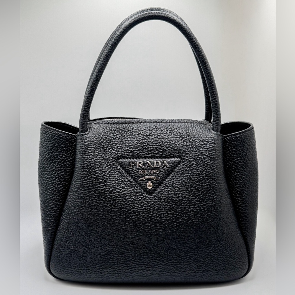Prada Black Shoulder Bag with Structured Design